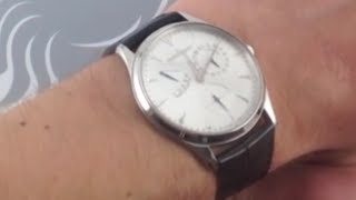 JaegerLeCoultre Master Ultra Thin Reserve de Marche Luxury Watch Review [upl. by Aikrehs]