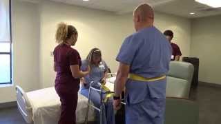 Physical Therapy Transfer Training  How To Transfer From Wheelchair To Bed [upl. by Elem]