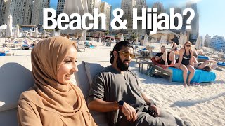 Beach and Hijab in Dubai I Daily Vlog [upl. by Sitto]