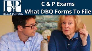 What DBQ Forms to Fill Out for Your CampP Exam [upl. by Eelah670]