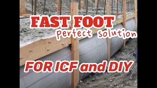 Fastfoot DIY Footings for ICF [upl. by Harper]