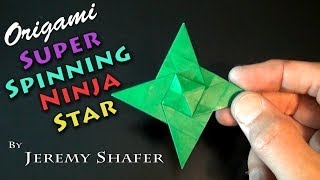 Origami Super Spinning Ninja Star [upl. by Julienne839]