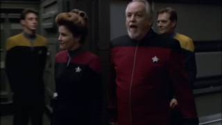 Captain Janeway first time on the USS Voyager [upl. by Ris948]