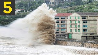 5 Large Waves VS Buildings [upl. by Ricki349]