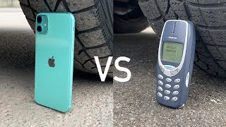 iPhone 11 vs Nokia 3310 vs CAR [upl. by Ecneps]