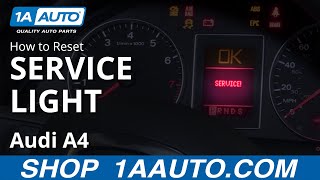 How to Reset Service Light 0409 Audi A4 [upl. by Cleodel]