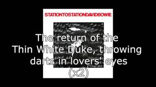 Station to Station  David Bowie  Lyrics [upl. by Nevets]