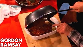 Assembling Lasagne with Jonny Vegas  Gordon Ramsay [upl. by Fenelia63]