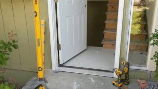 Jeld Wen Front Door Installation  Really crappy products and craftsmanship PART 1 [upl. by Analrahc749]