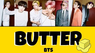 Butter  BTS 【日本語訳・歌詞・カナルビ】Lyrics [upl. by Seth]