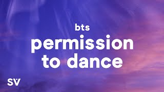 BTS  Permission to Dance Lyrics [upl. by Hgiellek]