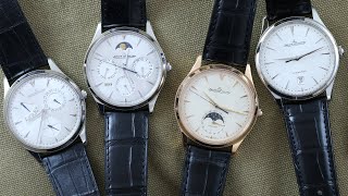 Jaeger‑LeCoultre Master Ultra Thin Collection Review Ultra Thin Moonphase Perpetual Date amp More [upl. by Merissa]