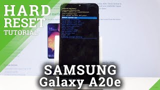 How to Remove Screen Lock in SAMSUNG Galaxy A20e  Hard Reset Tutorial [upl. by Ahtelra736]