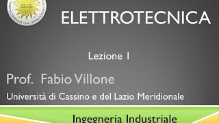 Elettrotecnica Lezione 1 [upl. by Ahsinoj840]