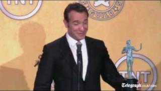 Jean Dujardin sings Marseillaise after SAG win [upl. by Ayad]