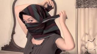 How to Tie a Shemagh Scarf  Scarves [upl. by Terrag75]