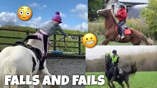 horse FALLS amp FAILS  Subscriber Edition  equinemollie [upl. by Rorke]