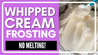 Easy Stabilized Whipped Cream Frosting 4 Simple Ingredients [upl. by See]