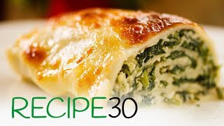 Cheesy Lasagne Spinach amp Basil Rolls [upl. by Noll432]