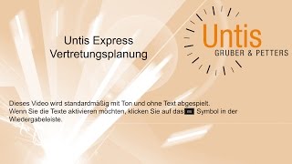 Untis Express  Vertretungsplanung [upl. by Turk]