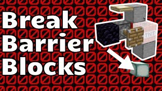 Break Barrier Blocks Minecraft Java [upl. by Anat410]