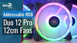 AeroCool Duo 12 Pro  How to Control the Addressable RGB with Your Motherboard [upl. by Aoh239]