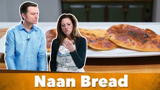 Keto Naan Bread Recipe Low Carb  Karen and Eric Berg [upl. by Inerney]