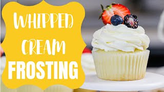 Stabilized Whipped Cream Frosting with Cream Cheese  CHELSWEETS [upl. by Sidwell]