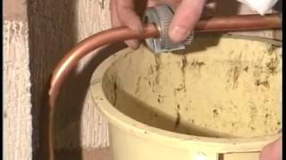 Fitting an Outside Tap  basic plumbing [upl. by Amlas]