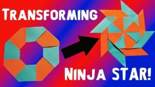 How to Make a Transforming Ninja Star 8Pointed [upl. by Kciregor]