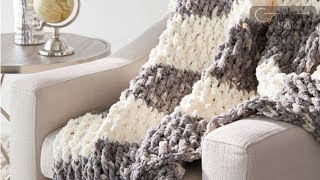 How to Crochet Easy Lush Life Blanket [upl. by Mehalek]