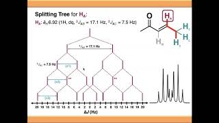 NMR Spectroscopy Compound Multiplets and Splitting Trees [upl. by Adamo]