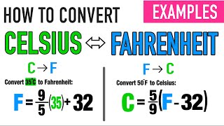 CONVERTING CELSIUS TO FAHRENHEIT amp VICE VERSA [upl. by Colman]