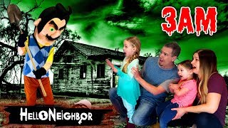 HELLO NEIGHBOR in Real Life at 3AM Hello Neighbor in the Dark OMG So Creepy Part 3 [upl. by Isteb879]