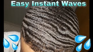 HOW TO GET WAVES IN 5 MINUTES ALL HAIR TYPES [upl. by Pride]