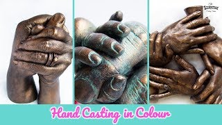 Hand Casting Tutorial How To Add Colour to Hand Casts [upl. by Tirma]