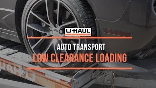 Auto Transport Low Clearance Loading [upl. by Nailluj]