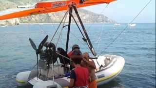 deltaplano gommone volante con raf a palinuro [upl. by Samuela]