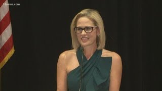 WATCH Democrat Kyrsten Sinema gives her victory speech [upl. by Desireah]