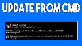 How To Run Windows 10 Update From Command Prompt [upl. by Jodoin]