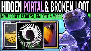 Destiny 2 CALENDAR UPDATES amp HIDDEN PORTAL Broken WEAPON Act 2 Perks Secret Drop GM Date amp More [upl. by Sifan]