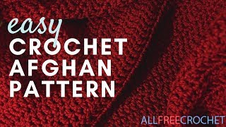 Worlds Easiest Crochet Afghan Pattern [upl. by Maltzman]