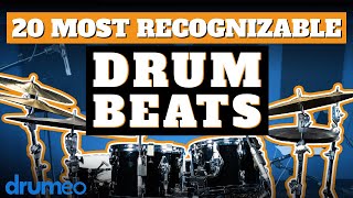 The 20 Most Recognizable Drum Beats [upl. by Emery]