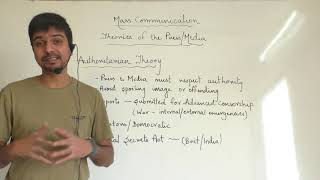 Theories of the pressmedia authoritarian theory quotmass communicationsquot [upl. by Heinrik]