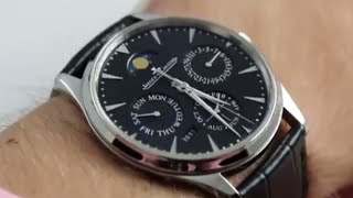 JaegerLeCoultre Master Ultra Thin Perpetual Q1308470 Luxury Watch Review [upl. by Monto]