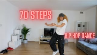 HIPHOP DANCE STEPS  SOCIAL DANCES BASICS TRENDS FOUNDATIONS  70 STEPS [upl. by Yadrahc256]