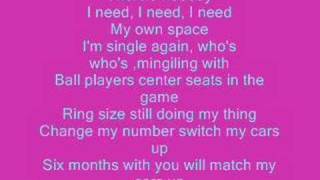 Trina  Im Single Again wlyrics [upl. by Nimad]