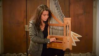 Catalina Vicens  Medieval Portative Organ  Rondeau  C Cooman 2014 [upl. by Ydieh]