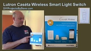 Lutron Caseta Wireless Inwall Dimmer Smart Light Switch Installation [upl. by Nidnal]