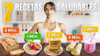 7 Desayunos Saludables en Menos de 5 Minutos ⏳🔥Recetas Rápidas y Deliciosas [upl. by Naima242]